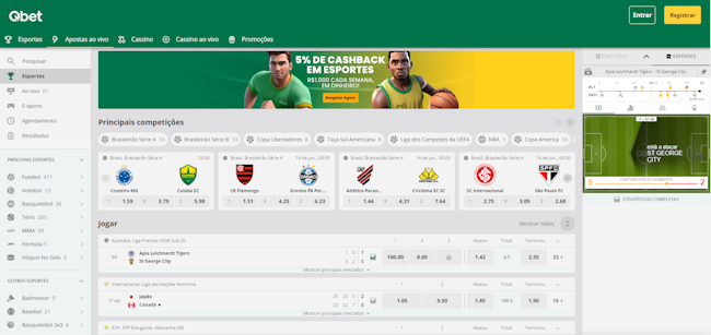 Ver jogo ao vivo